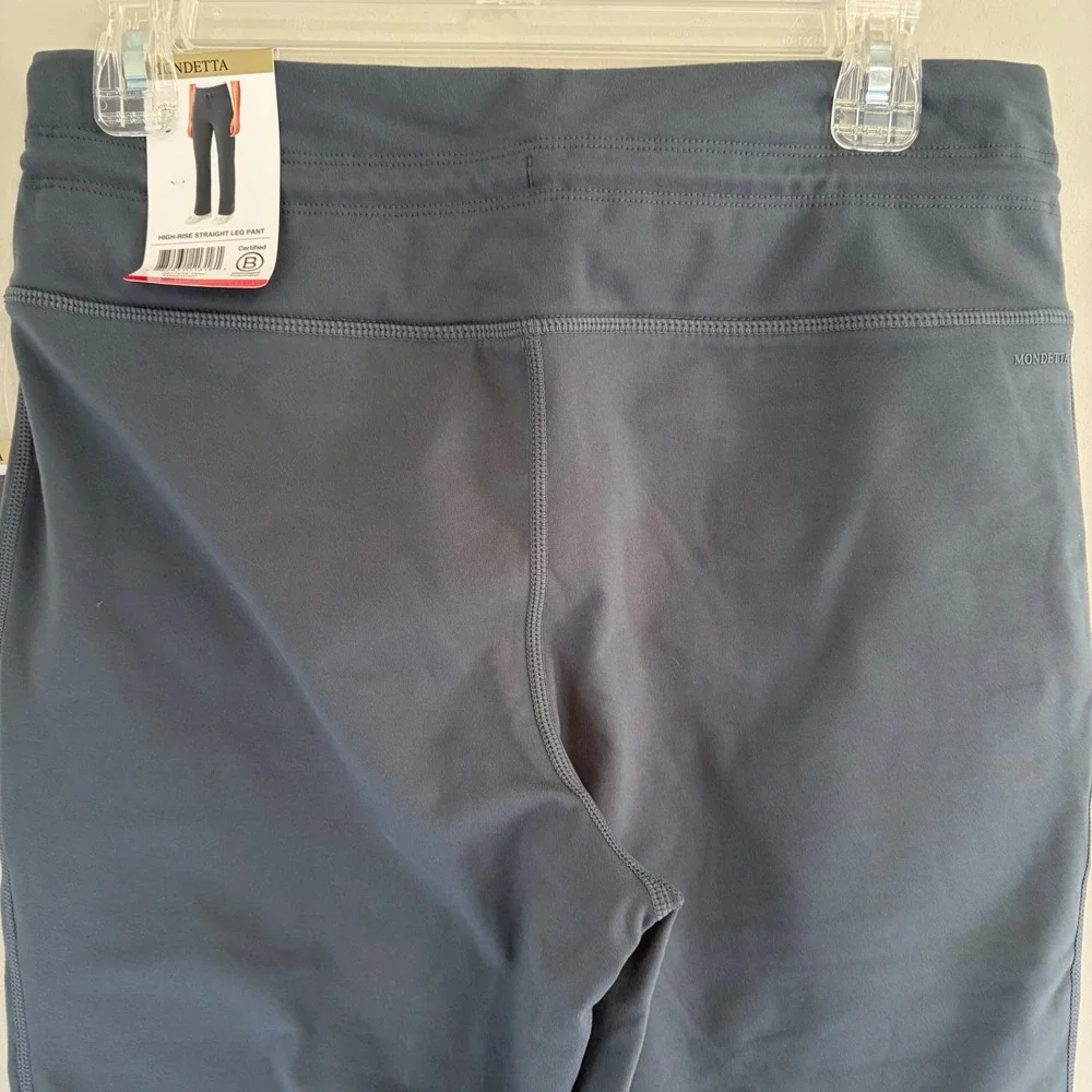 Mondetta High Rise Straight Leg Pants‎ Gray Recycled Polyester Spandex Medium
